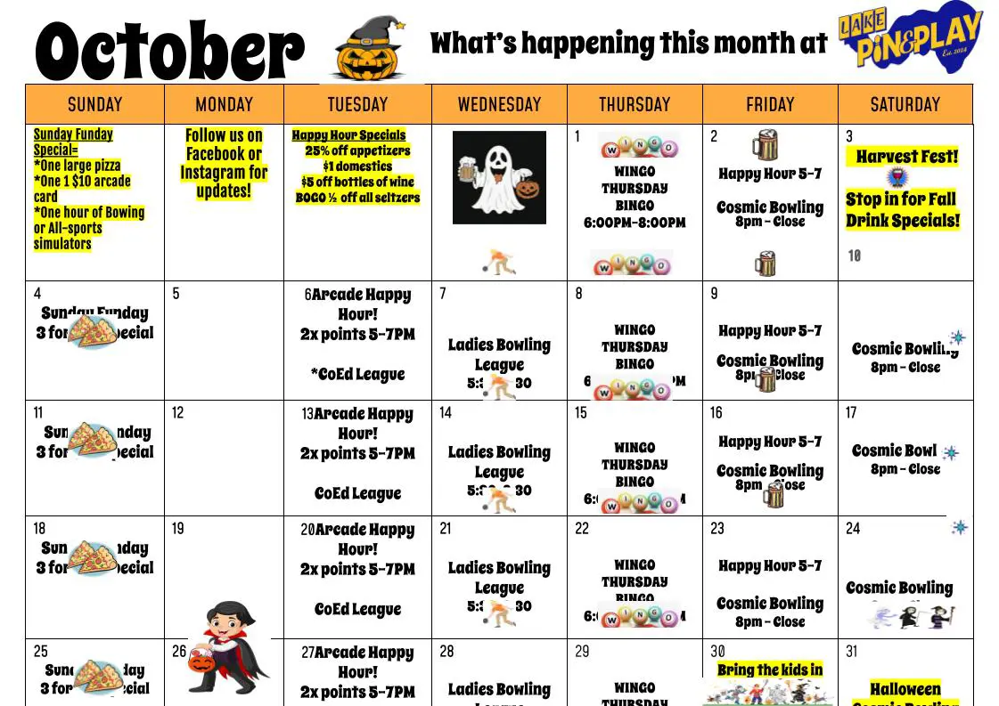 Lpp October 2026 Calendar